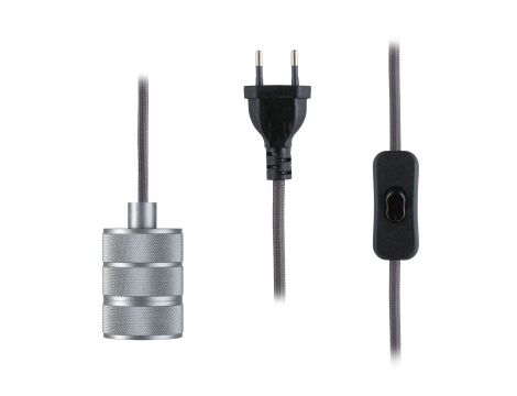 Lampa wisząca z wyłącznikiem TILLA Neordic E27 max. 20W IP20 230V aluminium / metal - 2