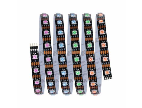 Kompletny zestaw taśma DYNAMIC LED RGB+ 3W 1,5M IP20 60LED/m  5VA 230V/12V DC biały / tworzywo sztuczne - 5