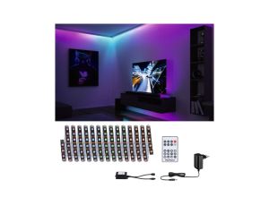 Kompletny zestaw taśma DYNAMIC LED RGB+10,5W 5M IP20 60LED/m 15VA 230V/12V DC biały / tworzywo sztuczne