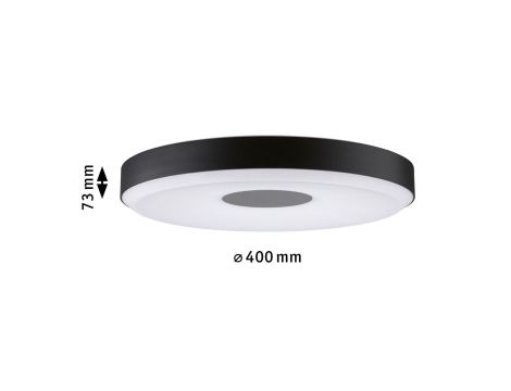 Plafoniera PURIC PANE LED 22W 400 mm 3-STEP DIM 2600lm / 400lm 2700K 230V  czarny / szary / metal - 6