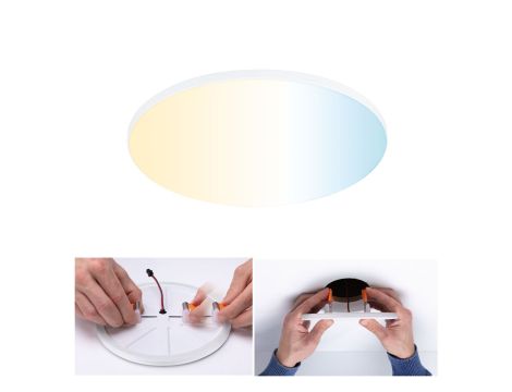 Panel podtynkowy VELUNA VariFit DIM SH Zigbee 18W 200mm 1400lm 3000-6500K IP44  230V biały / tworzywo sztuczne - 5