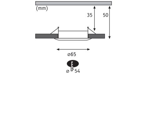 Oprawa do wbudowania NOVA COIN LED Mini stała zestaw 3x4W 310lm 66mm 2700K IP23 230V czarny matowy - 6