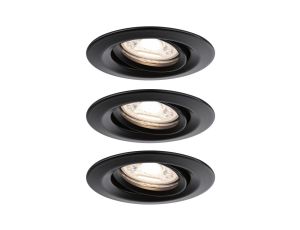 Oprawa do wbudowania NOVA PLUS COIN LED Mini DIM wychylna 3x4W 310lm 66mm 2700K IP23 230V czarny matowy