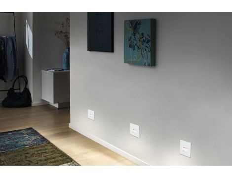 Oprawa przyschodowa EDGE LED kwadrat 1x1,2W 50lm 2700K 230V biały matowy / tworzywo sztuczne - 2