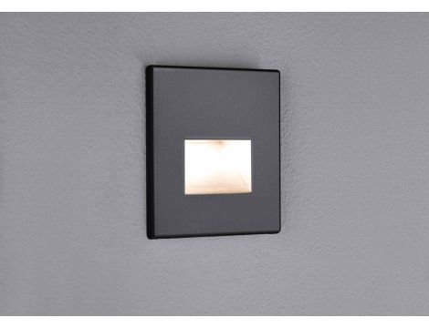 Oprawa przyschodowa EDGE LED kwadrat 1x1,2W 50lm 2700K 230V czarny matowy / tworzywo sztuczne - 4
