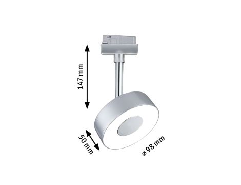 Reflektor na szynoprzewód URail CIRCLE LED DIM 5W 160lm 4000K 230V chrom matowy/ metal - 5