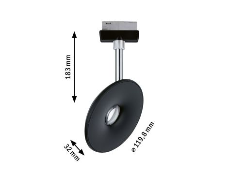 Reflektor na szynoprzewód  URail SPOT SPHERE 7,4W DIM 650lm 4000K 230V czarny matowy  / tworzywo sztuczne - 9