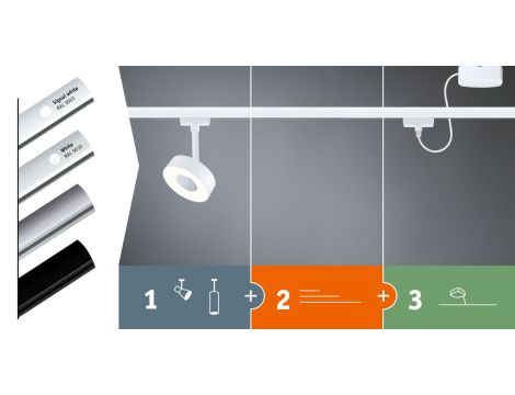 Oprawa zwieszana URail Capsule II 6W DIM 4000K 230V czarny matowy / chrom - 6