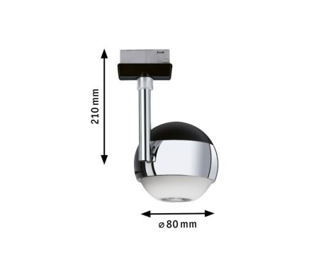 Reflektor na szynoprzewód  URail Capsule II 6W DIM 545lm 2700K 230V czarny mat / chrom - 7