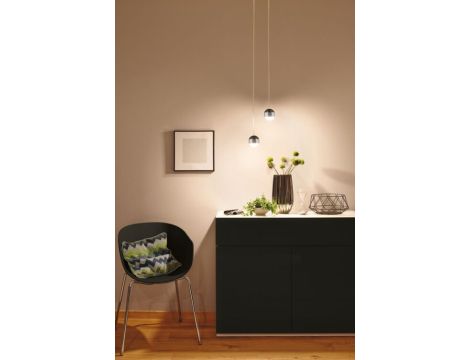 Oprawa zwieszana Urail Capsule II 6W DIM 2700K 230V czarny matowy / chrom - 4