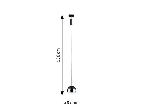 Oprawa zwieszana Urail Capsule II 6W DIM 2700K 230V czarny matowy / chrom - 5