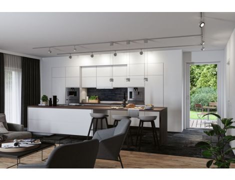 Reflektor na szynoprzewód URail ALDAN 9W DIM 533lm 4000K 230V  chrom matowy / czarny / metal - 6