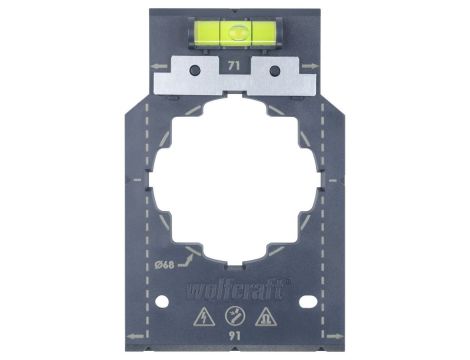 Szablon do montażu gniazdek i włączników elektrycznych, Wolfcraft