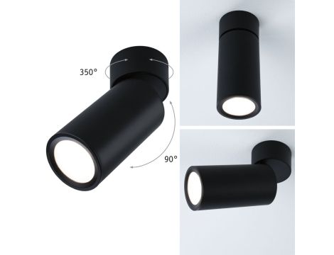 Lampa sufitowa TURNAL COIN LED 3-STEP DIM 6W 470lm 2700K 230V czarny matowy / metal - 5