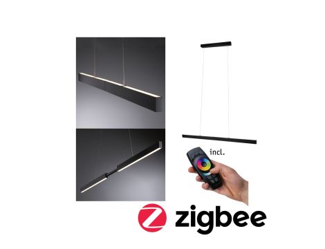 Lampa wisząca APTARE LED SH Zigbee 2x18 1X18W 2700K 230V czarny matowy
