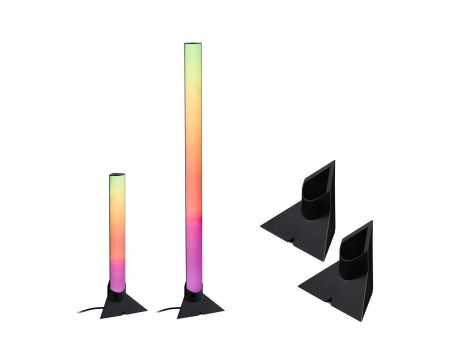 Stojak do opraw LIGHTBAR DYNAMIC RGB  zestaw 2 szt. czarny / tworzywo sztuczne - 2