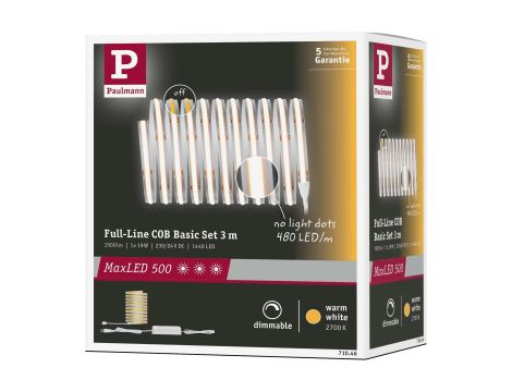 Taśma MaxLED 500 Full-Line COB zest. podst. 3.0m 19W 2700lm 2700K - 6