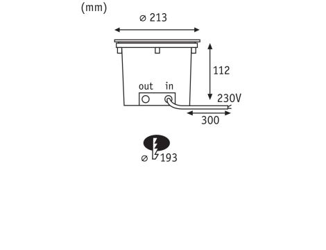 Oprawa najazdowa DUREA LED 12,5W 870lm IP67 okrągła 3000K 230V stal nierdzewna / szkło - 10