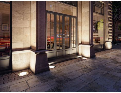 Oprawa najazdowa DUREA LED 15W 1040lm IP67 okrągła 3000K 230V stal nierdzewna / metal - 4