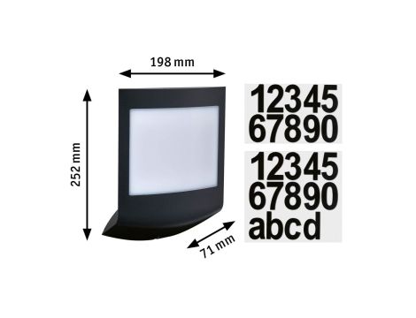 Oprawa elewacyjna PADEA LED SH Zigbee 8.2W 550lm DIM RGBW + zmierzchu IP44 3000K 230V antracyt tworzywo sztuczne - 5