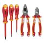 Zestaw 3 wkrętaków FELO - ERGONIC VDE  4,0/PH1/PH2 + obcinaczki boczne VDE 160 / kombinerki VDE 180 - 2