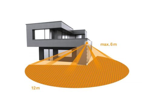 Naświetlacz z czujnikiem Steinel XLED PRO ONE S LED PIR 18,4W 3000K 2204lm IP44 IK03 230V antracytowy / aluminium - 4