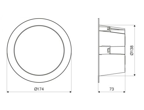 Oprawa  downlight z czujnikiem ruchu i zmierzchu STEINEL DL 150 SC 17,3W LED HF Bluetooth Mesh  3000K /4000K / 5700K  IP54 IK05 230V światło bazowe/ biała - 2