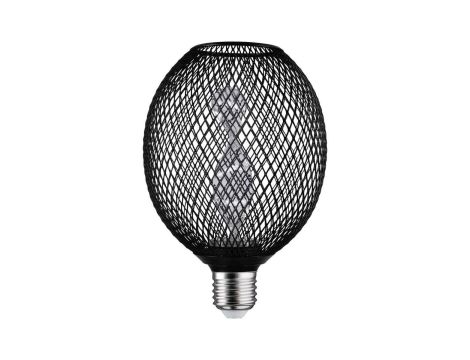 Źródło światła LED METALLIC GLOW GLOB czarny Helix E27 3,5W 110lm 1800K 230V - 2