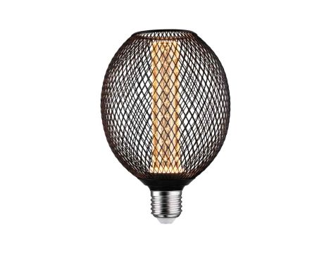 Źródło światła LED METALLIC GLOW GLOB czarny Spiral E27 4,2W 200lm 1800K 230V