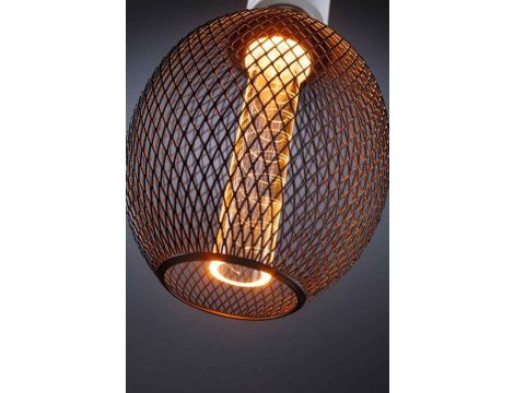 Źródło światła LED METALLIC GLOW GLOB czarny Spiral E27 4,2W 200lm 1800K 230V - 3