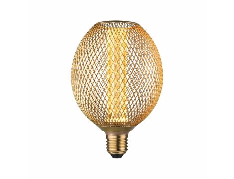 Źródło światła LED METALLIC GLOW GLOB mosiądz Spiral E27 4.2W 200lm 1800K 230V