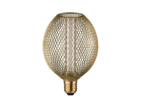 Źródło światła LED METALLIC GLOW GLOB mosiądz Spiral E27 4.2W 200lm 1800K 230V - 2