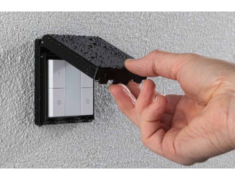 Przełącznik ścienny Plug+Shine SH Zigbee IP44 czarny / tworzywo sztuczne - 5