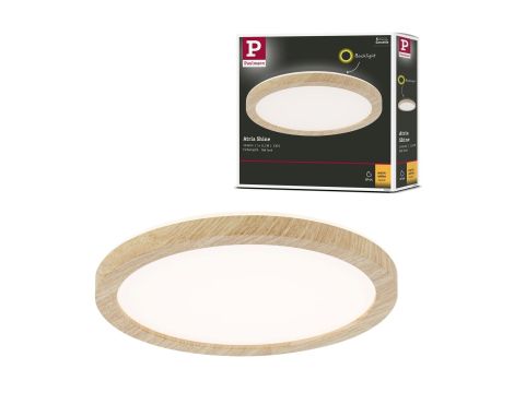 Plafoniera ATRIA Wood Backlight 11W 190mm  850lm 3000K IP44 230V drewnopodobny / tworzywo sztuczne - 7
