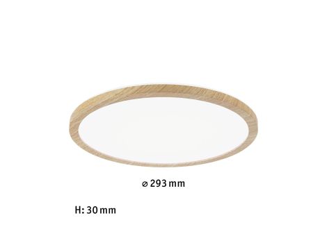 Plafoniera ATRIA Wood Backlight 16W 293mm 1600lm 4000K IP44 230V drewnopodobny / tworzywo sztuczne - 6