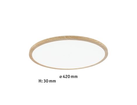 Plafoniera ATRIA Wood Backlight 22W 420mm 2300lm 4000K IP44 230V drewnopodobny / tworzywo sztuczne - 6