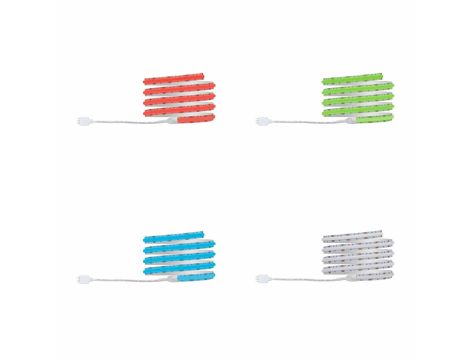 Taśma Led Full COB SimpLED RGB  zestaw kompletny 1.5m 12W 4950lm 840led/m 24VA 230/24V DC biały / transparentny - 3