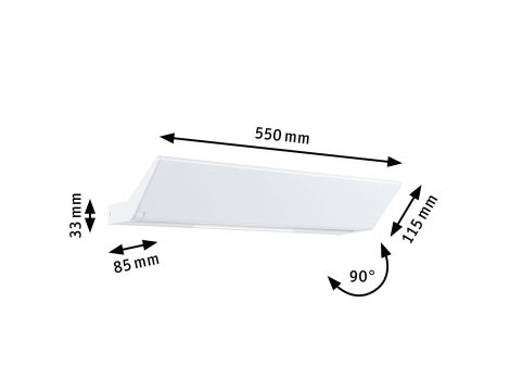 Oprawa ścienna RANVA LED 13W + 2W 2700K 1400lm DIM 230V biały matowy - 7