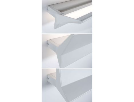 Oprawa ścienna STINE 13W + 4W 2700K 1400lm DIM 230V biały matowy - 7