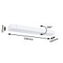 Oprawa ścienna LUCILLE LED 600mm 18W 2700K DIM IP44 230V biały  aluminum / metal - 9