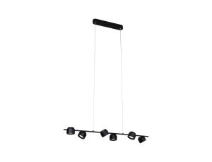 Lampa wisząca PURIC PANE LED 6x4.5W 3-STEP DIM  2700K 230V czarny / metal