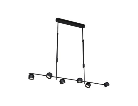 Lampa wisząca PURIC PANE LED 6x6.5W 1x4.5W 3-STEP DIM 2700K 230V czarny / metal - 2