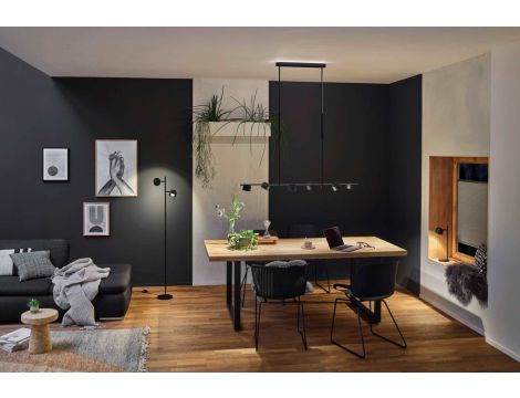 Lampa wisząca PURIC PANE LED 6x6.5W 1x4.5W 3-STEP DIM 2700K 230V czarny / metal - 6