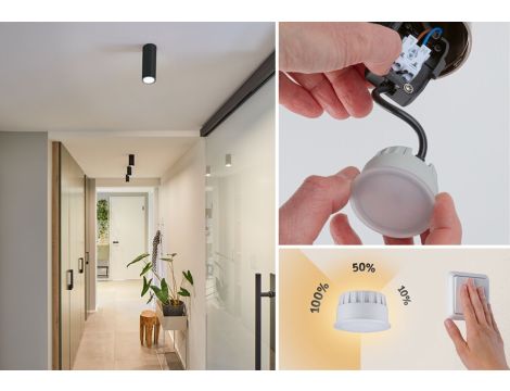 Oprawa sufitowa BAREEL LED 6W 470lm 3Step DIM 2700K 230V żelazo szczotkowane / metal - 5