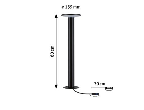 Oprawa ogrodowa Plug & Shine PLATE 600mm 7W 380lm 2200K IP44 24V antracyt / metal - 6