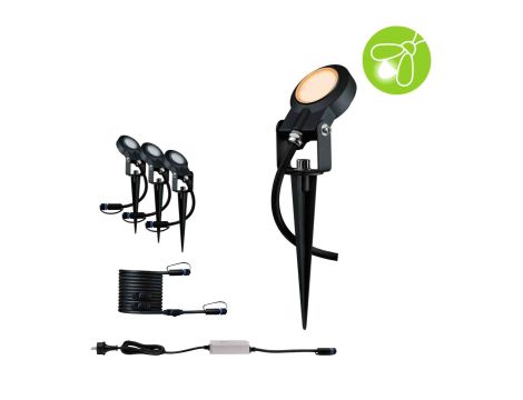 Reflektor ogrodowy Plug & Shine STING LED 3x 6.3W 2200K IP67 24V antracyt/ aluminium - 3