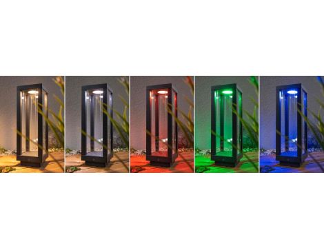 Oprawa ogrodowa Plug & Shine LATARNIA SH Zigbee 2W RGBW DIM IP44 24V antracyt / aluminium - 4