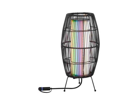 Oprawa ogrodowa Plug & Shine KOSZ BOHO 400mm SH Zigbee 3.2W RGBW IP44 24V czarny / metal