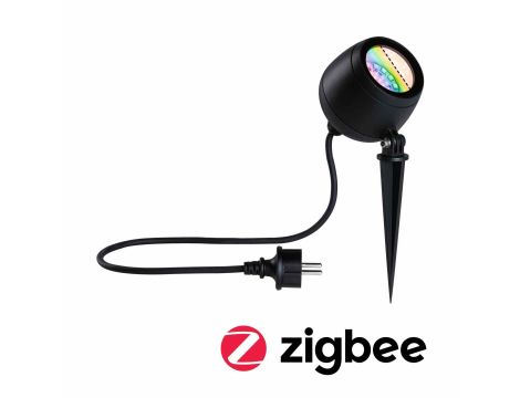 Reflektor ogrodowy KIKOLO LED SH Zigbee RGBW 6.2W 80st. 400lm 3000K-6500K  IP65 230V antracyt