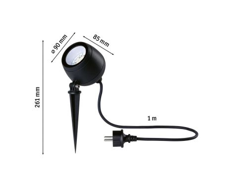 Reflektor ogrodowy KIKOLO LED SH Zigbee RGBW 6.2W 80st. 400lm 3000K-6500K  IP65 230V antracyt - 4